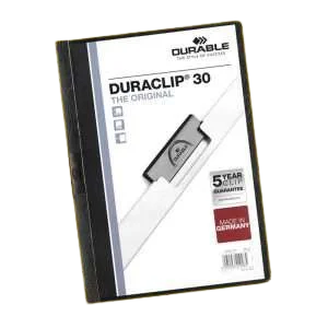Durable 3mm Duraclip File A4 Black